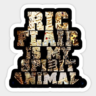 Ric Flair is my Spirit Animal - Big Gold Sticker